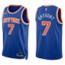 Knicks #7 Carmelo Anthony Royal Blue