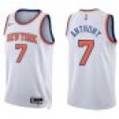 Knicks #7 Carmelo Anthony White