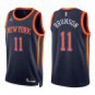 Knicks #11 Jalen Brunson Navy