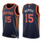 Knicks #15 Earl Monroe Navy