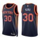 Knicks #30 Bernard King Navy