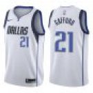 Mavericks #21 Daniel Gafford White