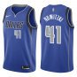 Mavericks #41 Dirk Nowitzki Royal Blue
