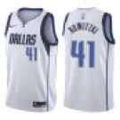Mavericks #41 Dirk Nowitzki White