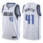 Mavericks #41 Dirk Nowitzki White