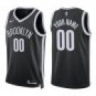 Nets #00 Custom Name And Number Black