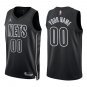 Nets #00 Custom Name And Number Black Statement