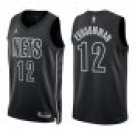Nets #12 Tosan Evbuomwan Black Statement
