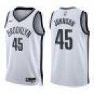 Nets #45 Keon Johnson White