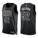 Nets #52 Buck Williams Black Statement