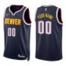 Nuggets #00 Custom Name And Number Navy