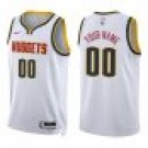 Nuggets #00 Custom Name And Number White