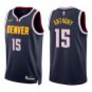 Nuggets #15 Carmelo Anthony Navy