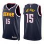 Nuggets #15 Carmelo Anthony Navy