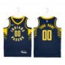 Pacers #00 Custom Name And Number Navy