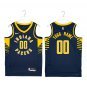 Pacers #00 Custom Name And Number Navy
