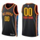 Thunder #00 Custom Name And Number Navy City