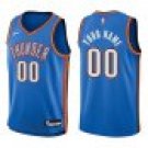 Thunder #00 Custom Name And Number Royal Blue