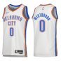 Thunder #0 Russell Westbrook White