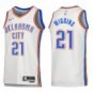 Thunder #21 Aaron Wiggins White