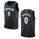 Timberwolves #0 Donte DiVincenzo Black Throwback