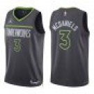 Timberwolves #3 Jaden McDaniels Black Statement