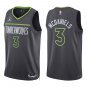 Timberwolves #3 Jaden McDaniels Black Statement