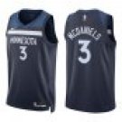 Timberwolves #3 Jaden McDaniels Navy