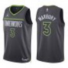 Timberwolves #3 Stephon Marbury Black Statement