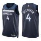 Timberwolves #4 Rob Dillingham Navy
