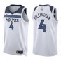 Timberwolves #4 Rob Dillingham White