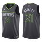 Timberwolves #21 Kevin Garnett Black Statement