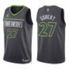 Timberwolves #27 Rudy Gobert Black Statement