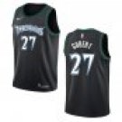 Timberwolves #27 Rudy Gobert Black Throwback