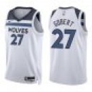 Timberwolves #27 Rudy Gobert White