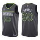 Timberwolves #30 Julius Randle Black Statement