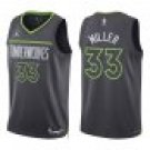 Timberwolves #33 Leonard Miller Black Statement