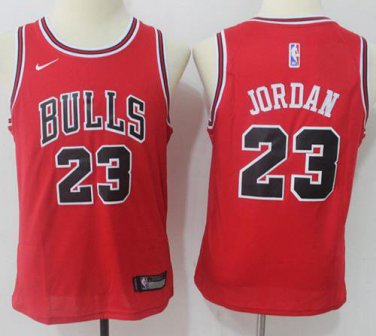 Bulls #23 Michael Jordan Red Swingman Icon Edition