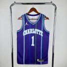 Charlotte Hornets Basketball #1 LaMelo Ball Purple Swingman Player