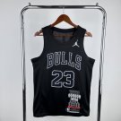 Chicago Bulls Basketball #0 Michael Jordan Black Swingman Player