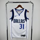 Dallas Mavericks Basketball #31 Klay Thompson White 2024 Swingman