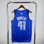Dallas Mavericks Basketball #41  Dirk Nowitzki Blue Swingman Player