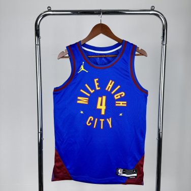 Denver Nugget Basketball #4 Russell Westbrook Blue Swingman Player
