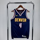 Denver Nugget Basketball #4 Russell Westbrook Navy Swingman Player