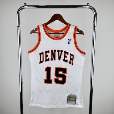 Denver Nuggets Basketball #15Carmelo Anthony White Swingman Player