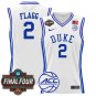 Duke Blue Devils 2025 #2 Cooper Flagg White Swingman Player