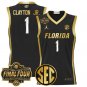 Florida Gators 2025 #1 Walter Clayton Jr. Black Gold Swingman Player