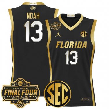 Florida Gators 2025 #13 Joakim Noah Black Gold Swingman Player