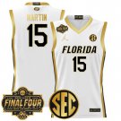 Florida Gators 2025 #15 Alijah Martin White Gold Swingman Player