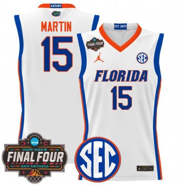 Florida Gators 2025 #15 Alijah Martin White Swingman Player